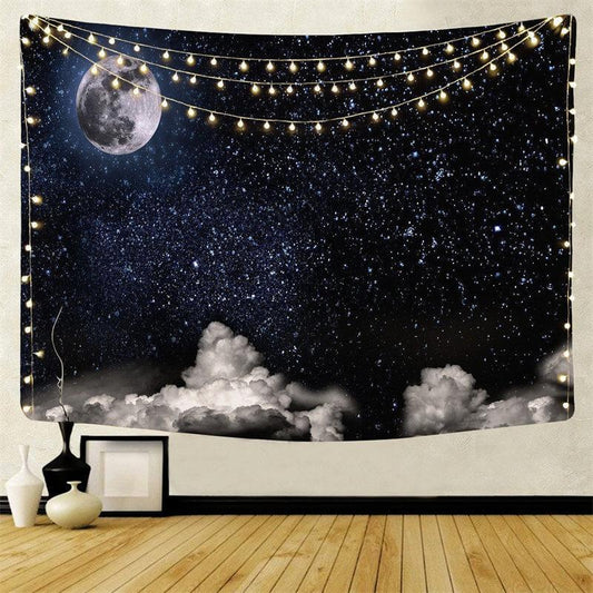 Lofaris Earth Galaxy Still Life Landscape Family Wall Tapestry