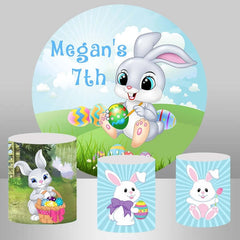 Lofaris Easter Bunny Spring Round Backdrop Kit For Birthday