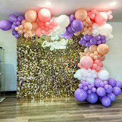 Lofaris Square Shimmer Wall Panels Sequin Backdrop For Party Decorations