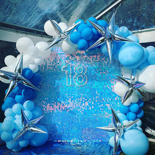 Lofaris Square Shimmer Wall Panels Sequin Backdrop For Party Decorations