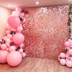 Lofaris Easy Setup Sequin Shimmer Wall Backdrop For Party Decoration