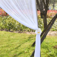 Lofaris Elegantstunning 2 Panels Yarn Curtain Weeding Stage Tulle Wedding Arch Drapes 10FT x 16FT