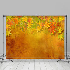 Lofaris Fall Yellow Leaves Painting Photo Backdrop for Autumn
