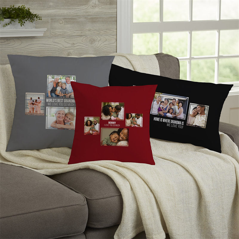 Lofaris Family Baby Photo Custom Pillow Collage Souvenir