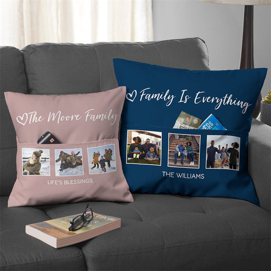 Lofaris Family Custom Design Soft Pillow For Memorable Gift
