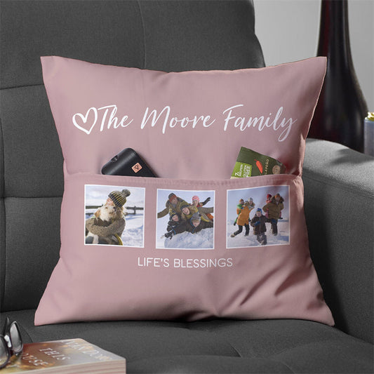 Lofaris Family Custom Design Soft Pillow For Memorable Gift