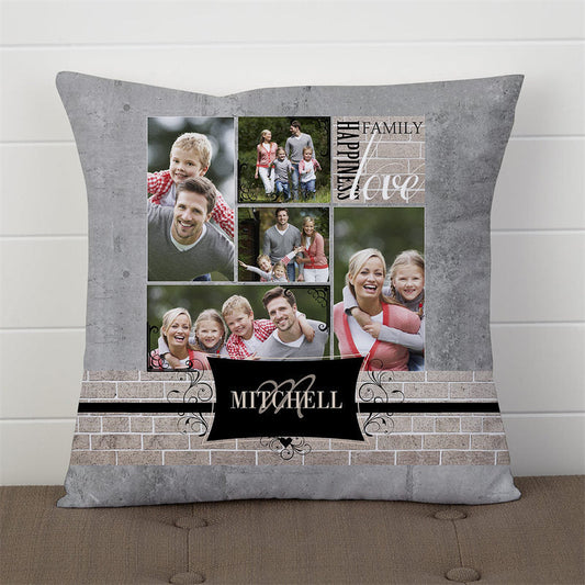 Lofaris Family Happiness Custom Pillow With Photo For Gift