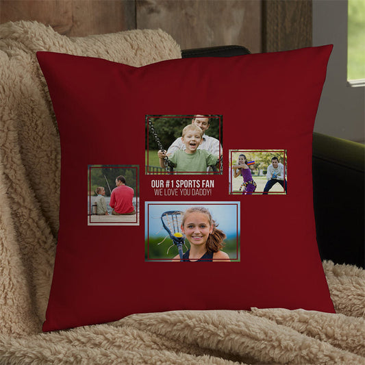 Lofaris Family Love Custom Throw Pillow Collage With Text