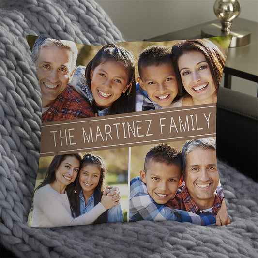 Lofaris Family Picture Album Custom Pillow For Perfect Gift