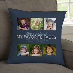 Lofaris Favorite Face Custom Throw Pillow With Kids Photo