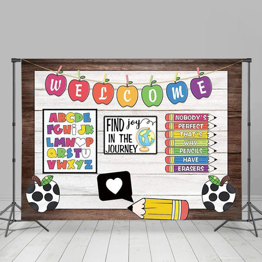 Lofaris Find Joy In The Journey Back To School Party Backdrop