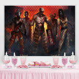 Load image into Gallery viewer, Lofaris Fire Mutant Barbed Wire Backdrop for Halloween