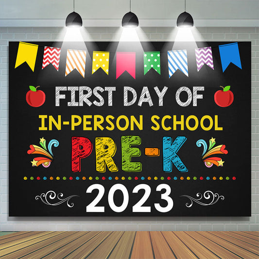 Lofaris First Day of in Person School Backdrop for Photoshoot