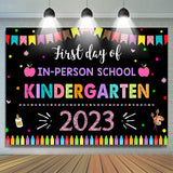 Load image into Gallery viewer, Lofaris First Day of Kindergarten Classroom Backdrop for Photo
