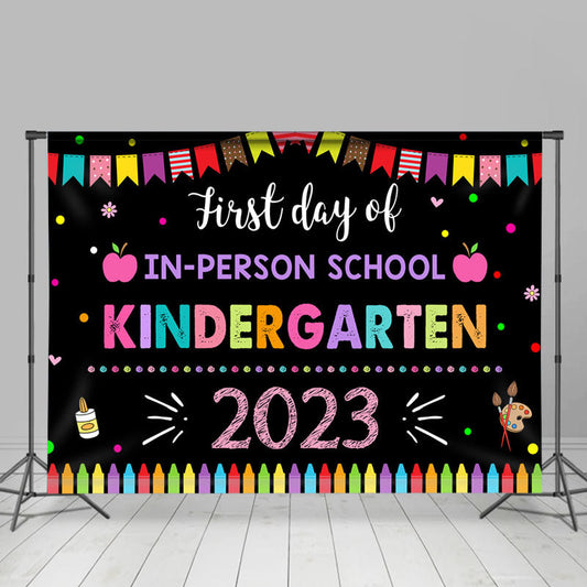 Lofaris First Day of Kindergarten Classroom Backdrop for Photo