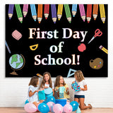 Load image into Gallery viewer, Lofaris First Day of School Blackboard Back to Backdrop