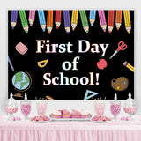 Load image into Gallery viewer, Lofaris First Day of School Blackboard Back to Backdrop