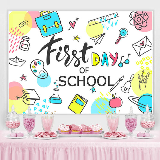 Lofaris First Day of School Classroom Kids Photoshoot Backdrop