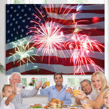 Load image into Gallery viewer, Lofaris Flag Of The US Bright Happy Birthday Party Backdrop