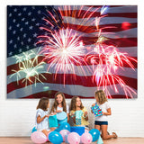 Load image into Gallery viewer, Lofaris Flag Of The US Bright Happy Birthday Party Backdrop