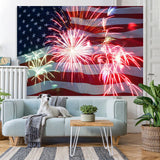 Load image into Gallery viewer, Lofaris Flag Of The US Bright Happy Birthday Party Backdrop