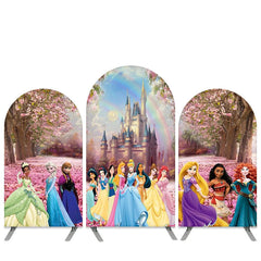 Lofaris Floral Castle Theme Little Princess Birthday Arch Backdrop Kit