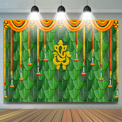 Lofaris Floral Curtain Leaf Classic Dance Party Backdrop