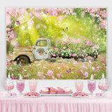 Load image into Gallery viewer, Lofaris Floral Garden And Truck With Butterfly Spring Backdrop