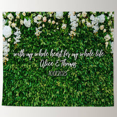 Lofaris Floral Greenery Better Together Ceremony Wedding Backdrop