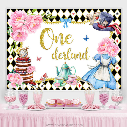 Lofaris Floral Magical Fairy Theme Onederland Birthday Backdrop
