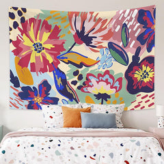 Lofaris Floral Painting Style Valentine’s Day Custom Tapestry