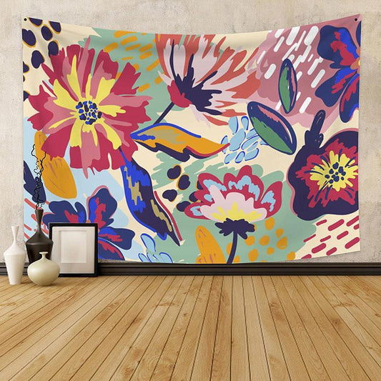 Lofaris Floral Painting Style Valentine’s Day Custom Tapestry
