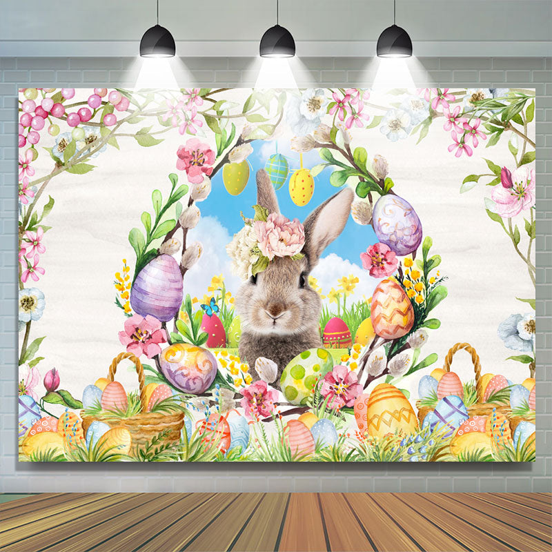 Lofaris Flower And kangaroo Happy Birthday Backdrop For Girl