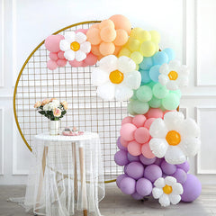 Lofaris Flower Macaron Pastel Balloons Garland For Events | Party Decorations