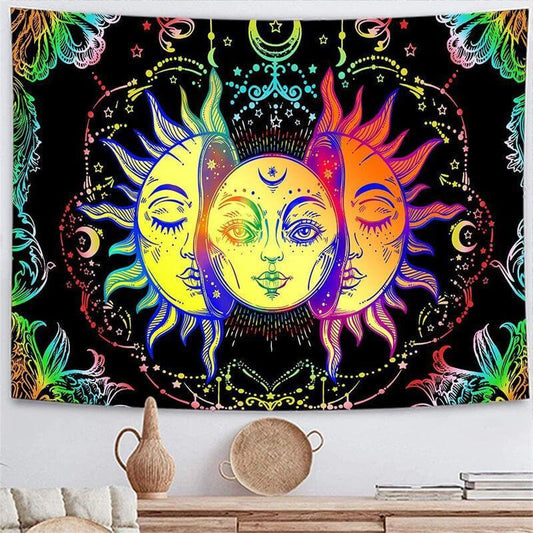 Lofaris Fluorescence Color Bohemian Abstract Wall Tapestry