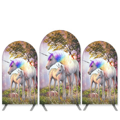 Lofaris Forest Unicorn Theme Birthday Party Arch Backdrop Kit