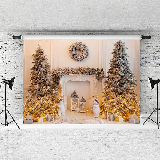 Lofaris Four Piece Christmas Tree Glitter Backdrop