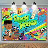 Load image into Gallery viewer, Lofaris Fresh Prince Abstract Graffiti Baby Shower Backdrop