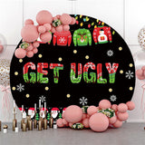 Load image into Gallery viewer, Lofaris Get Ugly Sweater Theme Happy Birthday Circle Backdrop