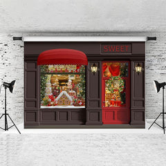 Lofaris Gingerbread Christmas Decor Door Photo Backdrops
