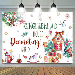 Lofaris Gingerbread House Decorating Party Christmas Backdrop