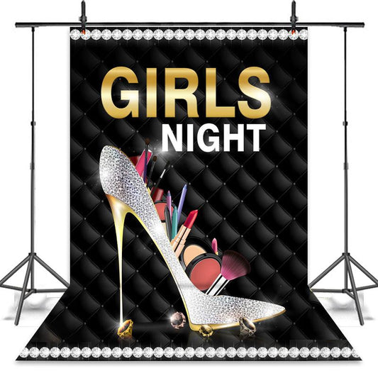 Lofaris Girls Night High Heels Decoration Backdrop for Party