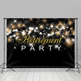 Load image into Gallery viewer, Lofaris Glitter And Black-Golden Retirement Party Backdrop