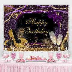 Lofaris Glitter And Gorgeous Happy Birthday Backdrop For Woman