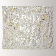Lofaris Glitter And White Miss To Ms Wedding Party Backdrop
