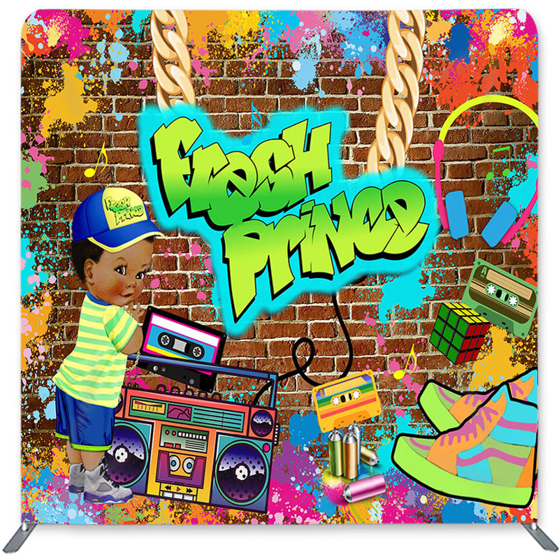 Lofaris Fresh Prince Wall Double-Sided Backdrop for Baby Shower