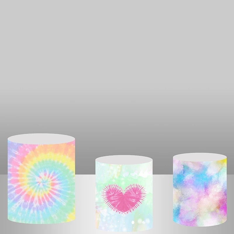 Lofaris Glitter Bokeh Cute Backdrop Plinth Cylinder Cover Kit