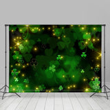 Load image into Gallery viewer, Lofaris Glitter Bokeh Green Black St.Patrick’S Day Backdrop