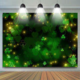 Load image into Gallery viewer, Lofaris Glitter Bokeh Green Black St.Patrick’S Day Backdrop