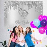 Load image into Gallery viewer, Lofaris Glitter Bokeh On Baby Lovely Feet Shower Backdrop
